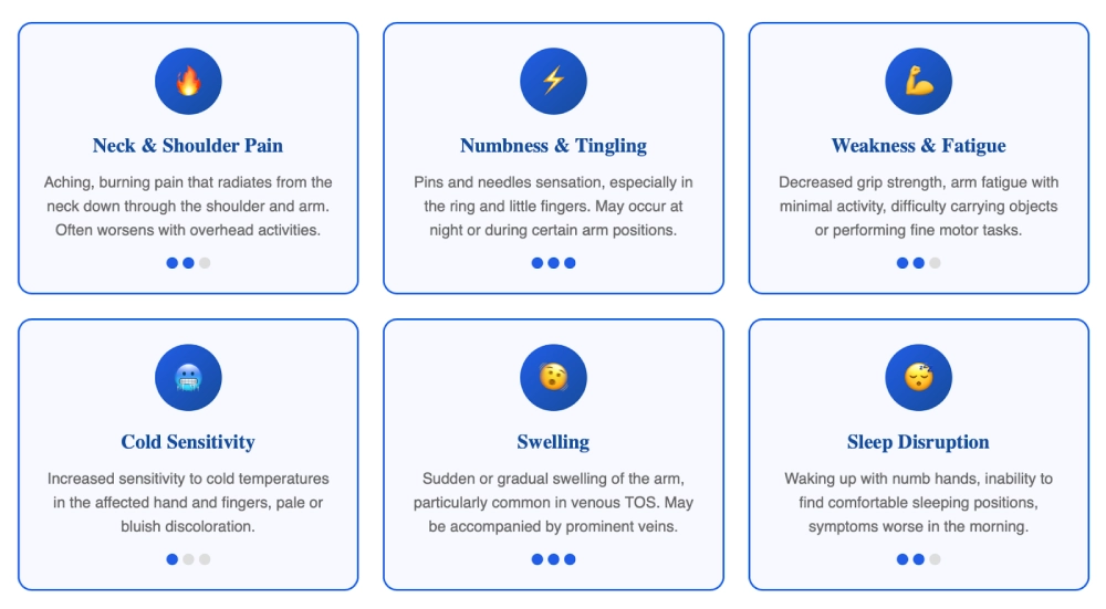 symptoms of TOS