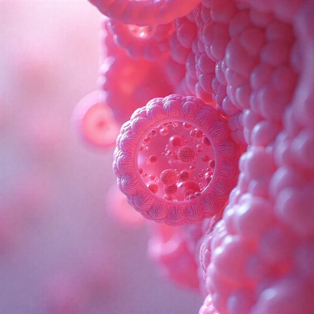 Confocal microscopy image of anti-angiogenic agents