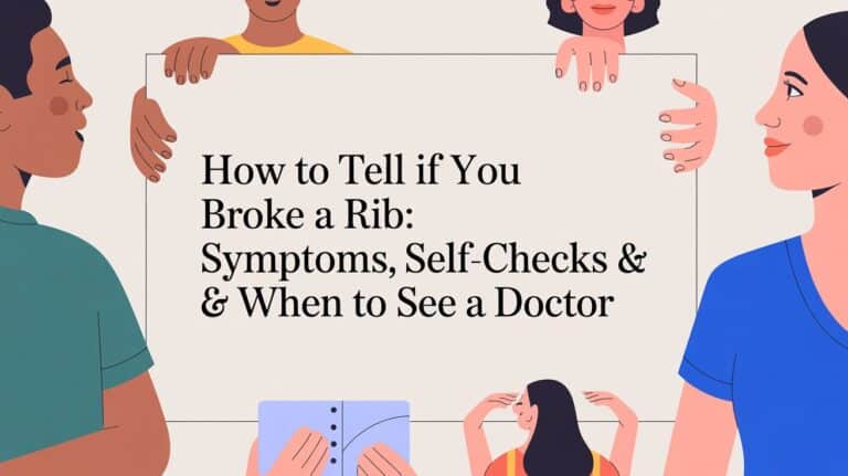 How to Tell If You Broke a Rib: Symptoms, Self-Checks & When to See a Doctor