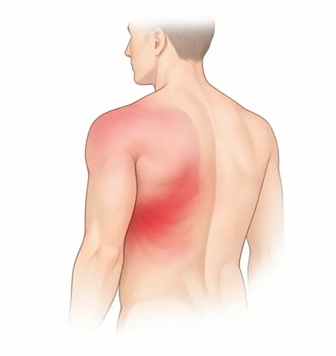 upper back pain in slipping rib syndrome