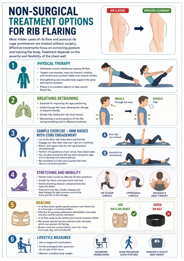 Non Surgical Treatment Options for Rib Flaring 1