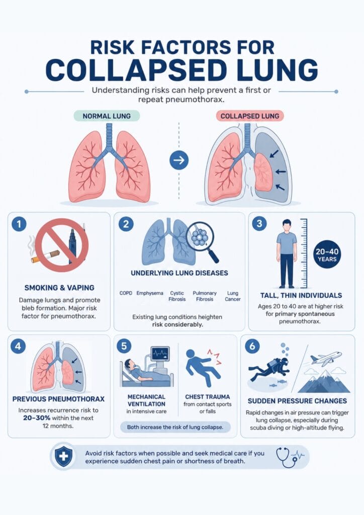 Risk Factors for Collapsed Lung