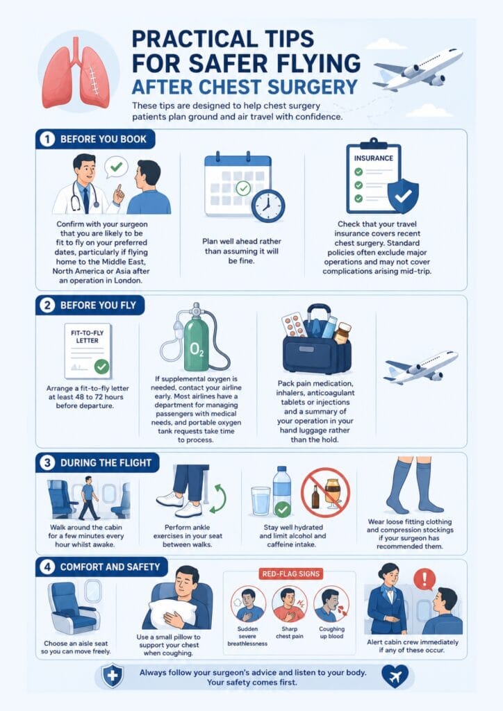 Tips for Safer Flying after Chest Surgery