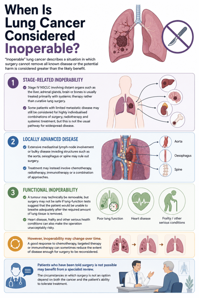 Who Can and Cannot Have Lung Cancer Surgery 2 When is Lung Cancer Inoperable