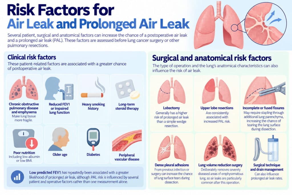Risk Factors for Air Leak and Prolonged Air Leak