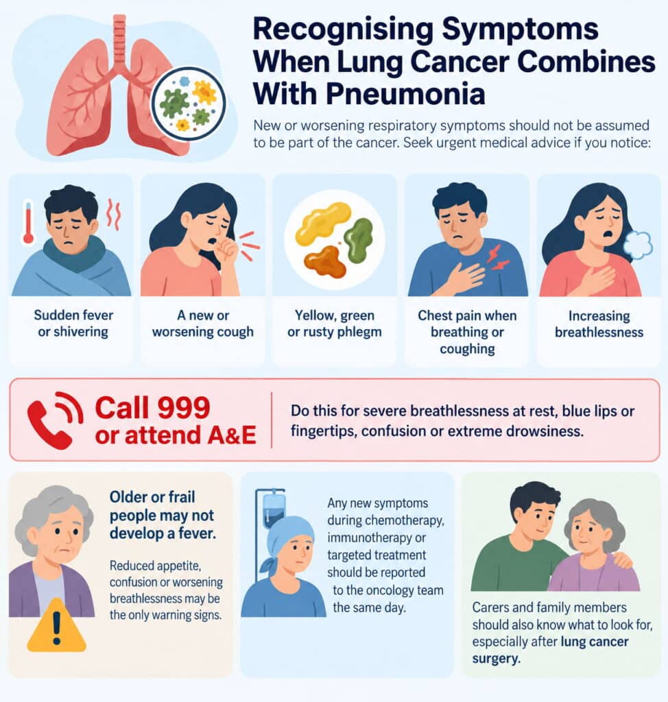 Lung Cancer and Pneumonia: What to Do When They Occur Together 2 Recognising Symptoms When Lung Cancer Combines With Pneumonia